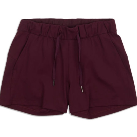 lululemon athletica Pants - #61 LULULEMON ON THE FLY MAROON LACE SHORTS WORKOUT GYM SIZE 2